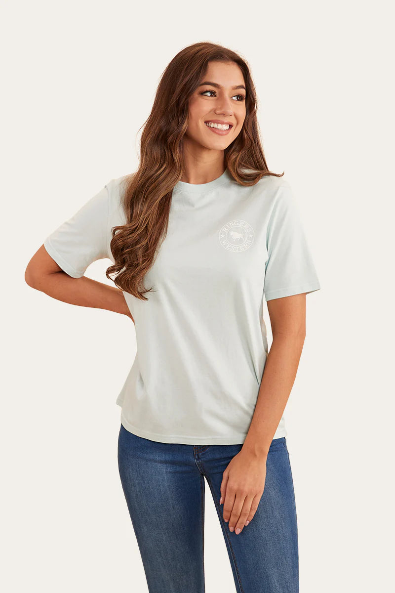 Signature Bull  Womens Loose Fit T-Shirt - Skylight