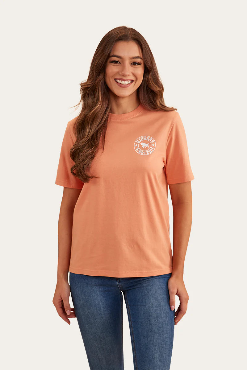 Signature Bull  Womens Loose Fit T-Shirt  - Sunset
