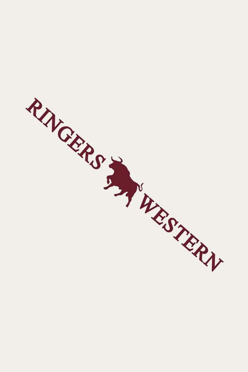 RW Small Die Cut Sticker  - Burgundy