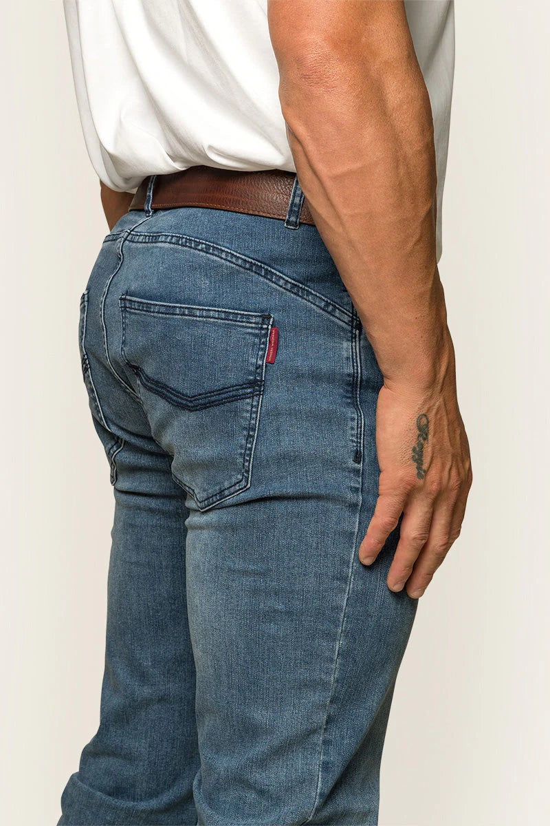 Mitchell Mens Straight Leg Jean  - Light Blue - Ringers Western Toowoomba