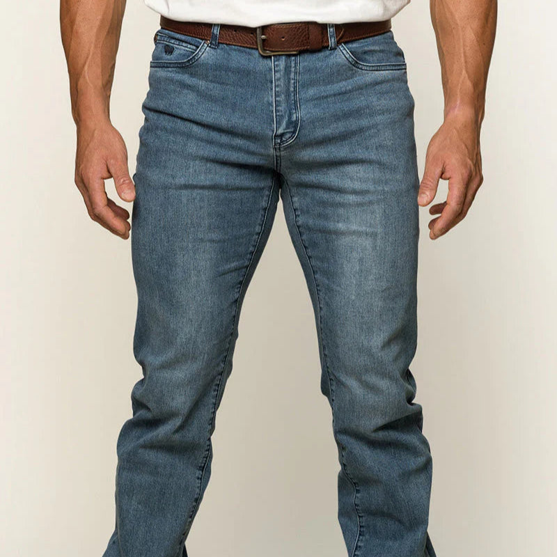 Mitchell Mens Straight Leg Jean  - Light Blue - Ringers Western Toowoomba