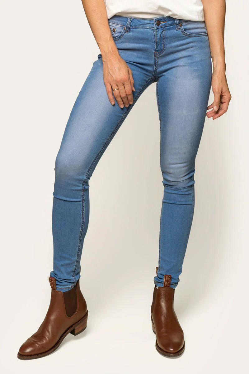SOPHIE WOMENS SKINNY LEG JEAN - BRIGHT BLUE - Ringers Western Toowoomba