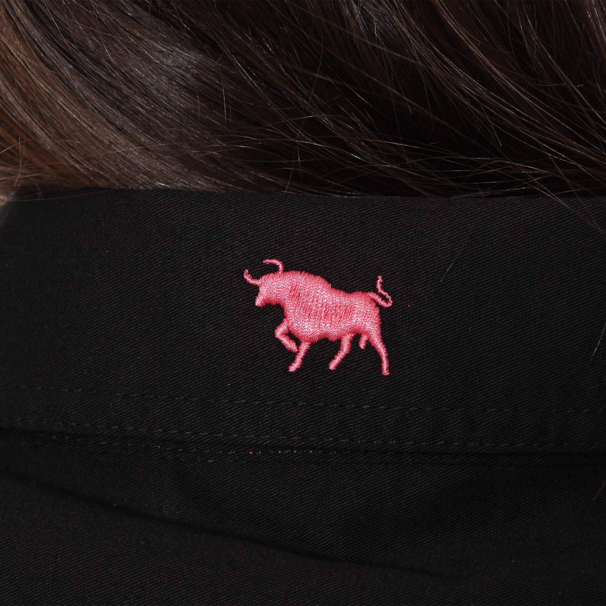Signature Jillaroo Womens Sleeveless Work Shirt - Black With Melon Embroidery - Ringers Western Toowoomba