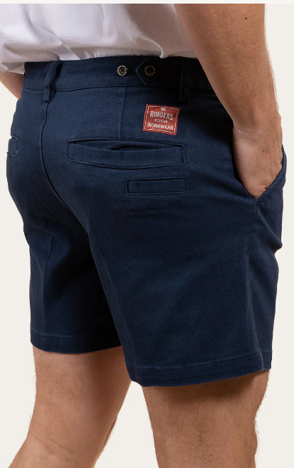 Cloncurry Mens Heavy Weight Work Short  - Dark Navy