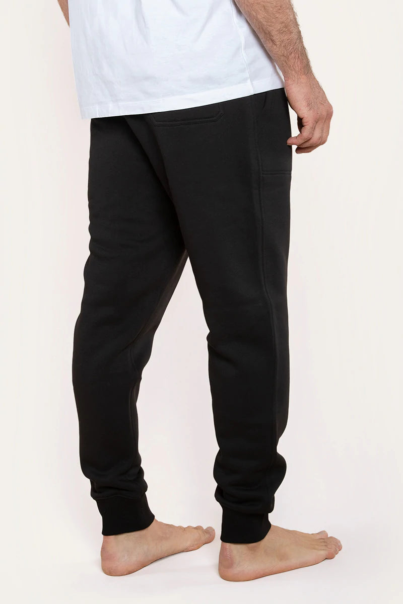Texas Mens Trackpants - Black With Military Green Print