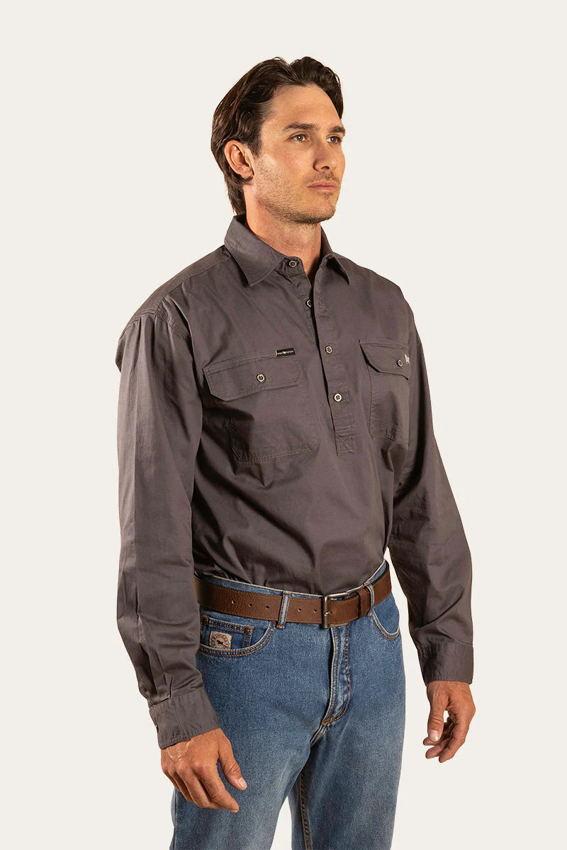 King River Half Button Work Shirt - Magnum