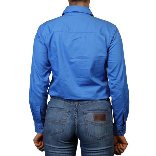 Pentecost River Womens Full Button Work Shirt - Blue - Ringers Western Toowoomba