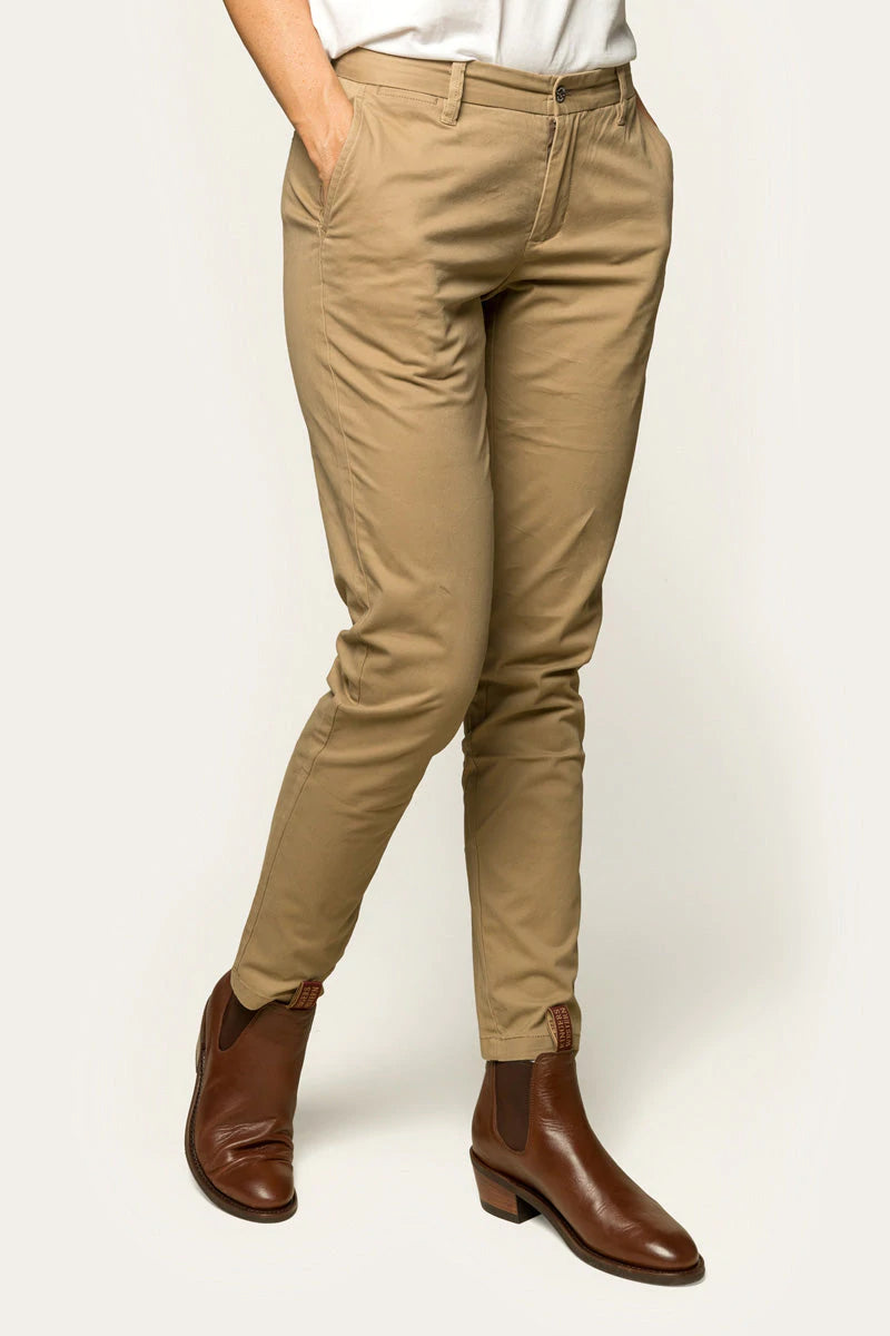 Aldgate Womens Chino Pant - Clay